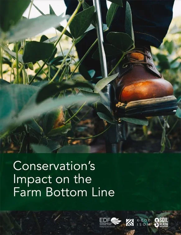 Report cover for "Conservation's impact on the farm bottom line"