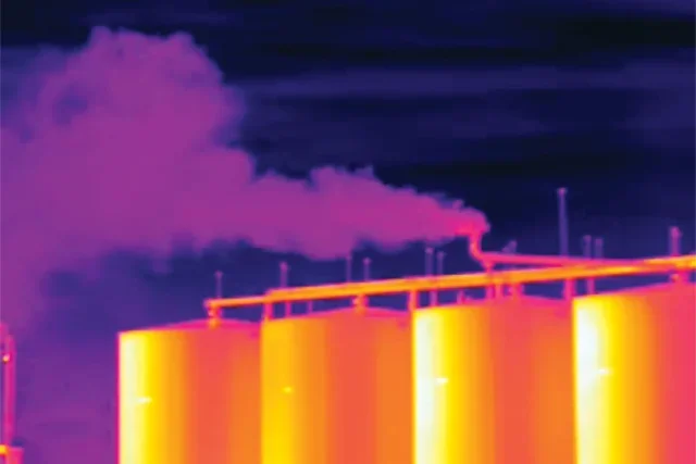 Methane seen from FLIR camera