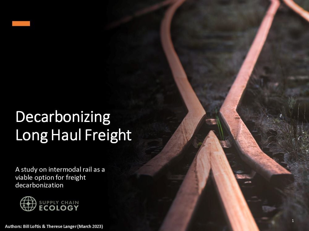 Decarbonizing Long Haul Freight