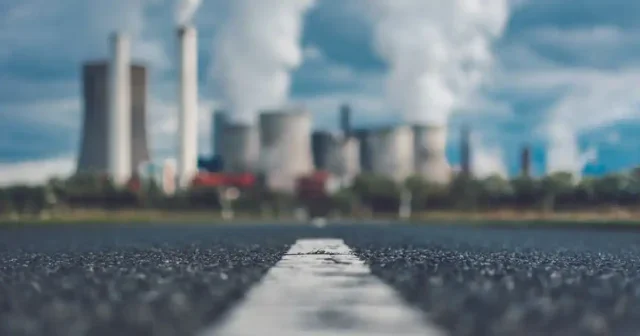 A road with blurred background