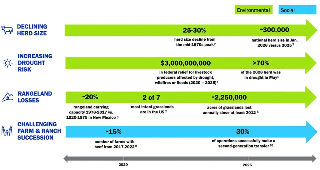 Chart: Compounding social and environmental disruptions