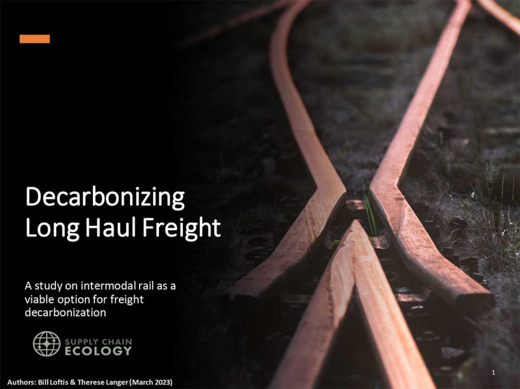 Decarbonizing Long Haul Freight