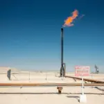 An oilfield in Bahrain in the Middle East. Credit: Mlenny via Getty Images.
